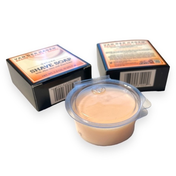 Van Der Hagen Deluxe Shave Soap 2.5 oz with Aloe Vera Shea Butter Lot of 3 New - Picture 3 of 4
